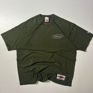 90s Olive Green Wilson Athletic Wear Graphic T-Shirt - XL